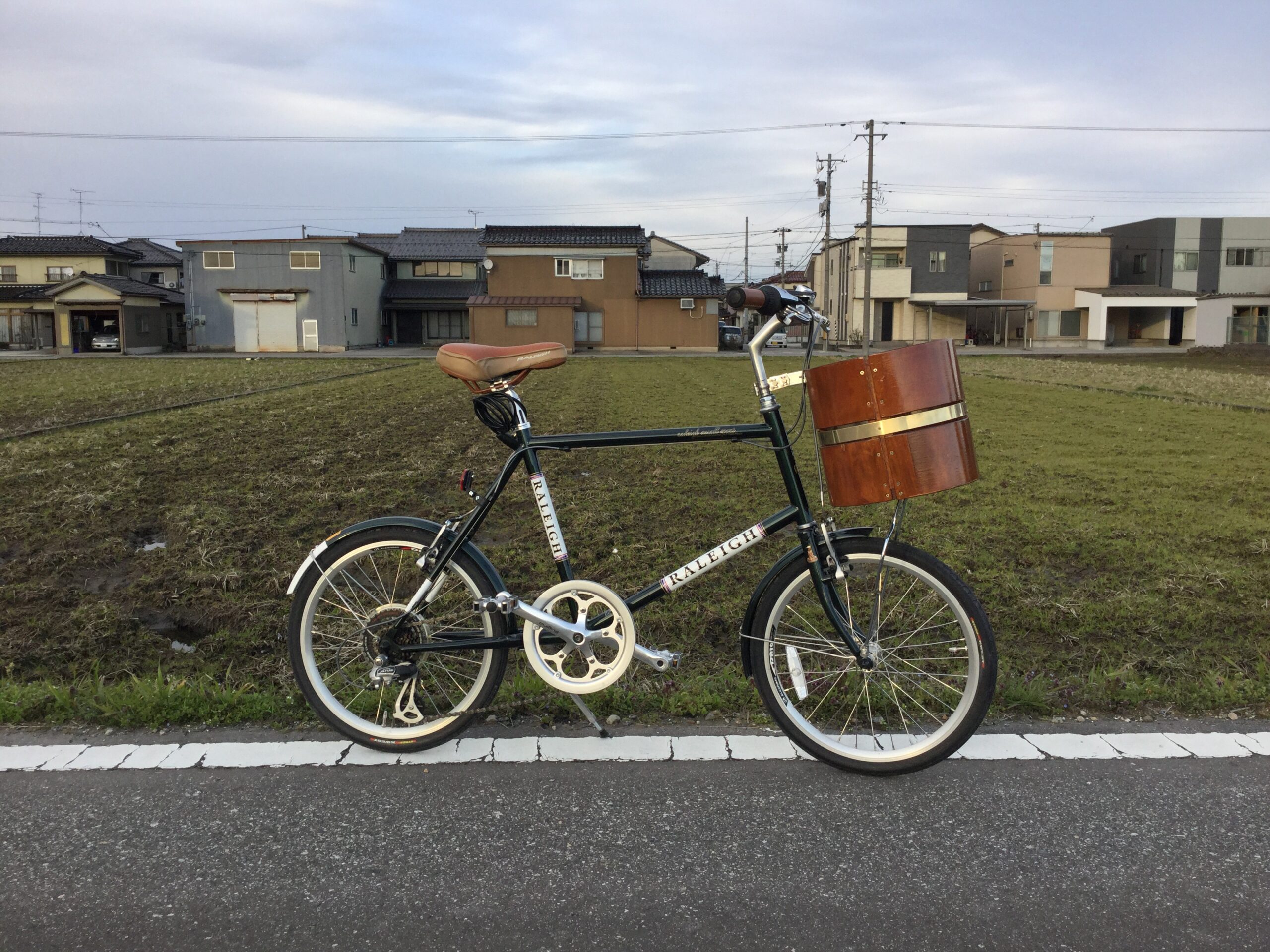 自転車に木製カゴ作ってみました！ HAYASHI SEISAKUSHO